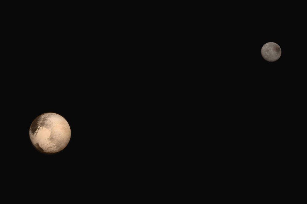 When New Horizons Came To Pluto 2 pluto in colour web
