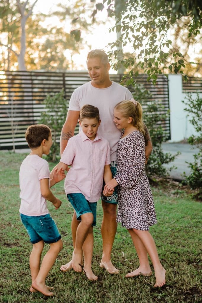 Corey Parker and kids