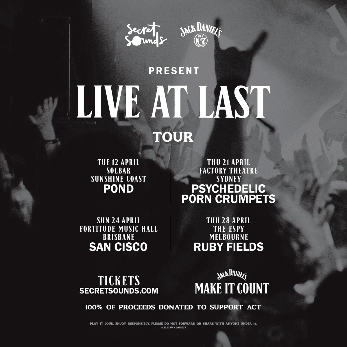 Jack Daniels - Live at Last tour - Embrace Brisbane