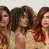Three women with shiny hair Wella Shinefinity