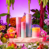 Koko and Kush ombre bottles styled in a forrest floral atmosphere