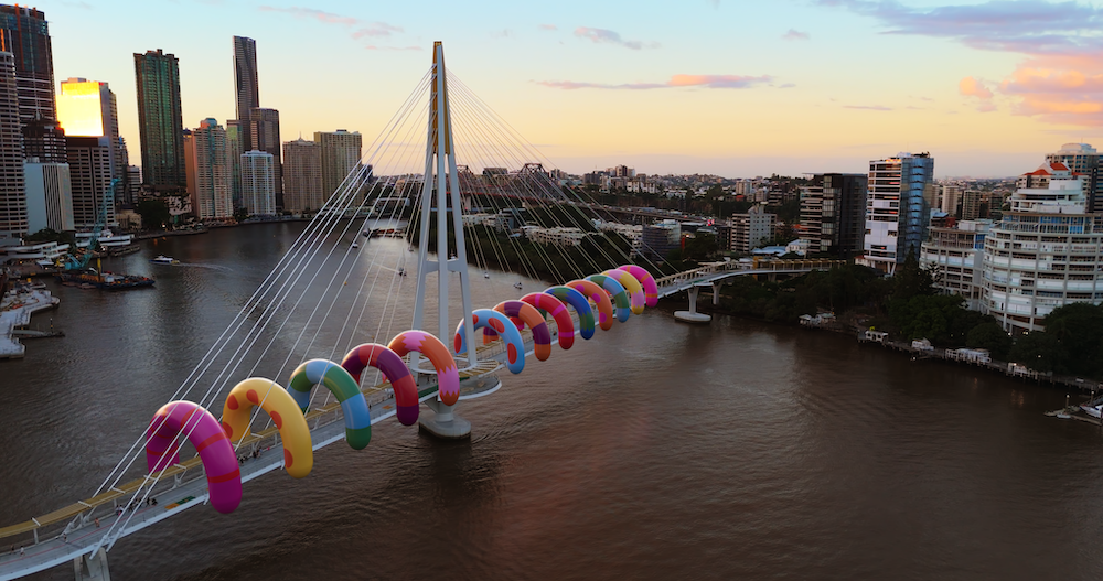 Brisbane Festival drops its biggest lineup yet: Here's what's unmissable 3 ANZs Walk this Way BF25 credit Image artwork by Craig Karl 3D design by Dirty Puppet photography by Jared Hinz