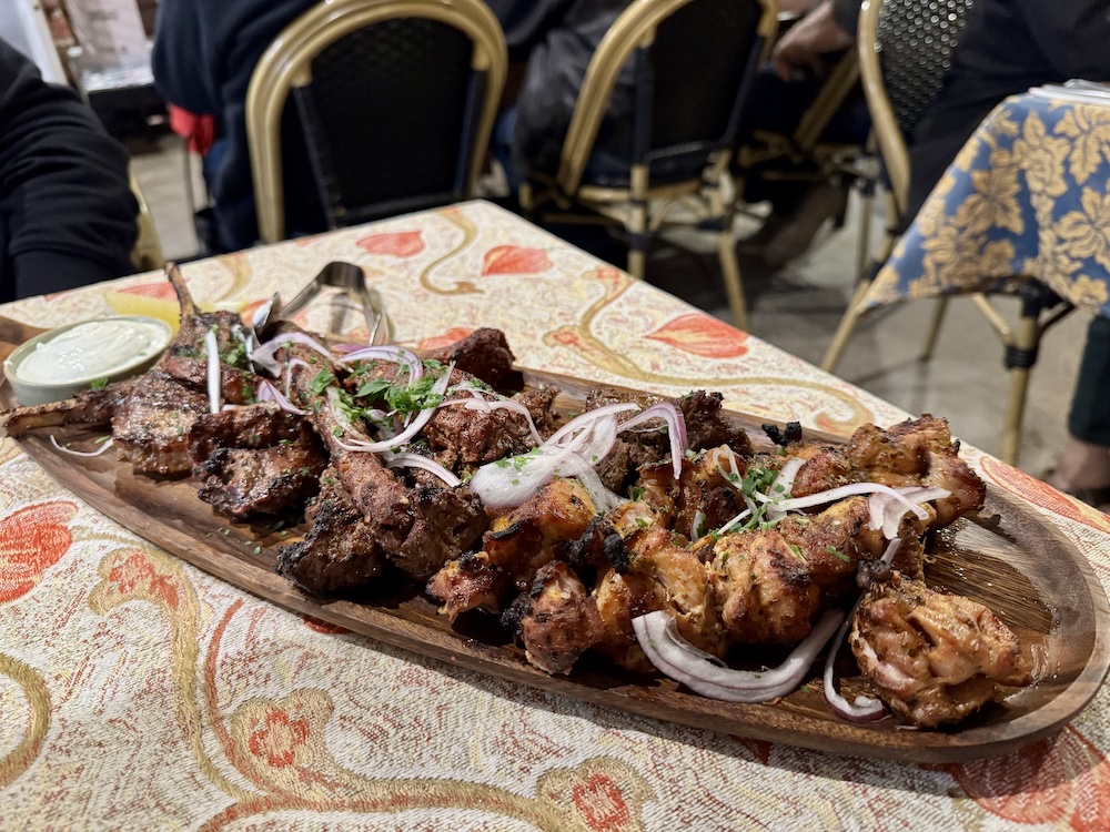 Downtown Istanbul nails elevated Turkish street food 2 Taste of Turkey platter Downtown Istanbul Elizabeth Best