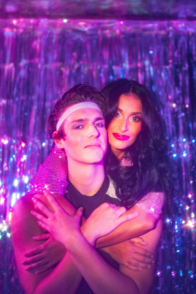 Xanadu brings skates, disco and Greek God chaos to Brisbane this May 1 1. Croft Phillips Sonny Malone Nykita O Keeffe Kira Clio Xanadu Mira Ball Productions Photo By Brit Creative