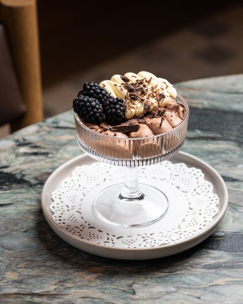 High Road Bar & Grill is playing with fire in Brisbane 2 High Road Dark Chocolate Mousse whipped creme fraiche seasonal berries 1